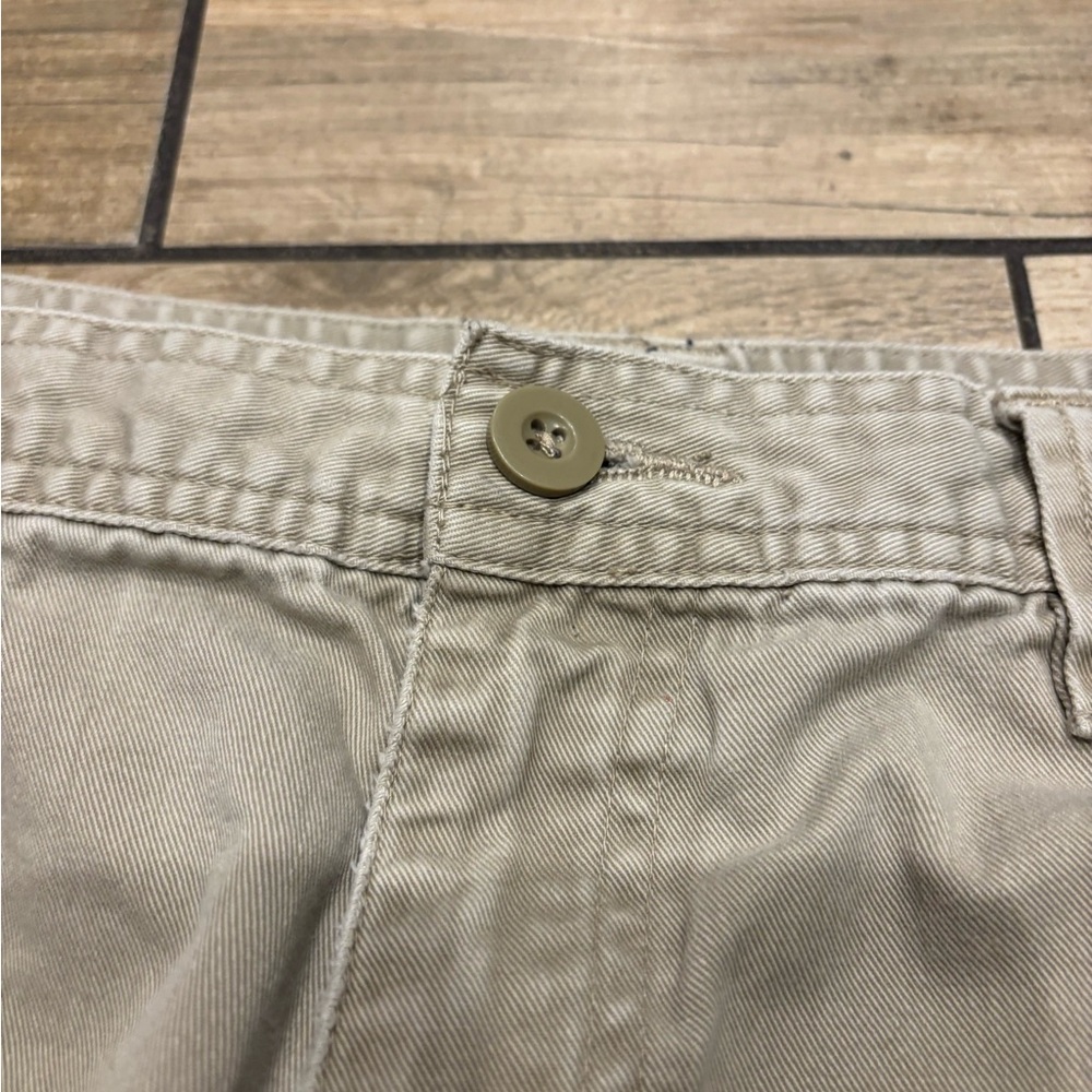 Vintage 90s Basic Editions Cream Cargo Pants Size… - image 6